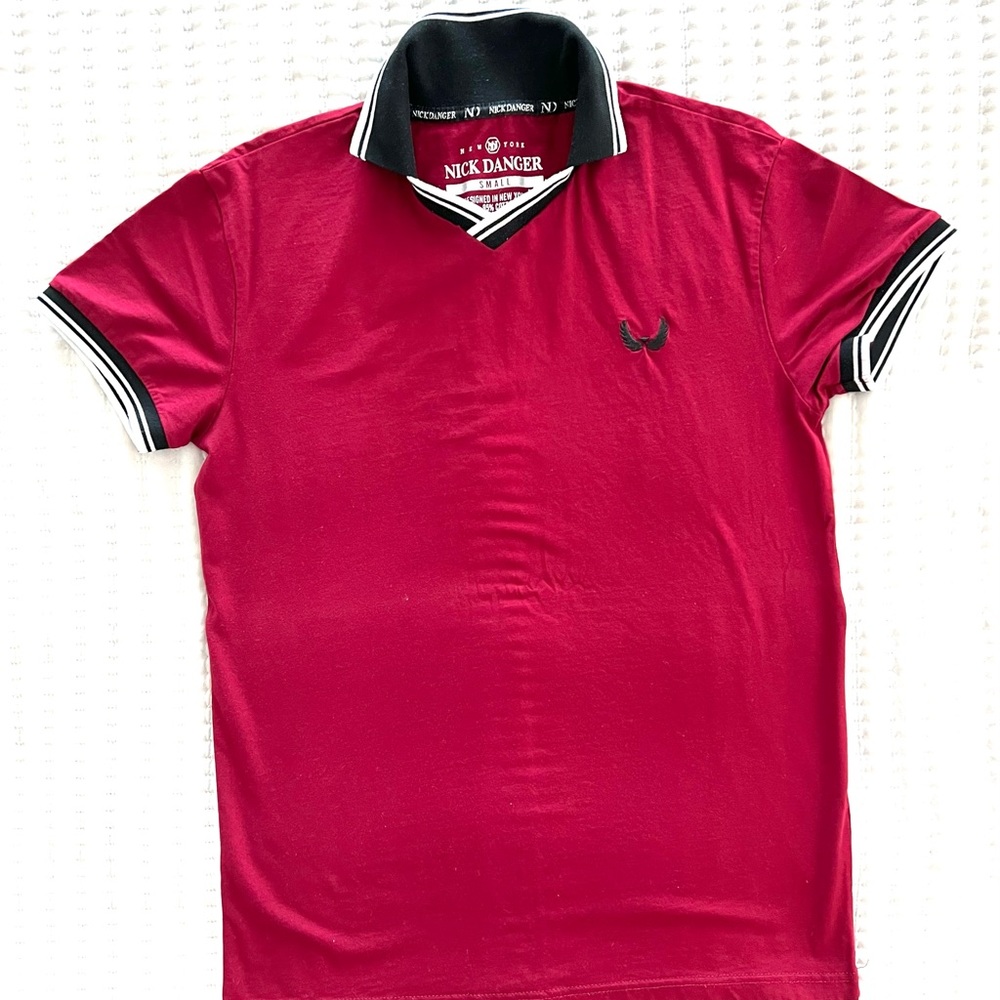 POLO TSHIRT RED SHORT SLEEVES